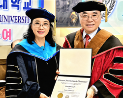  오양심 한글세계화운동연합 이사장 ‘한글교육학 박사학위